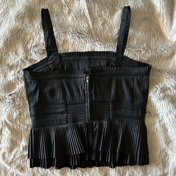 WHBM Pleated Poplin Bustier - Picture 5 of 11